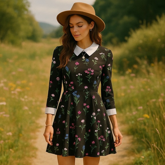 Pappagallo Dresses & Skirts - Pappagallo Dark Academia Floral Dress | Garden Witchcore Size 12